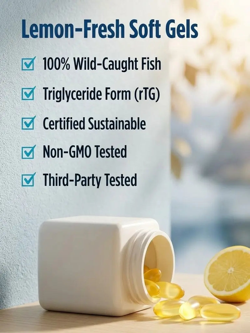 Nordic Naturals Ultimate Omega 2X Lemon Flavor - 120 Soft Gels - 2150 Mg Omega-3 - High-Potency Fish Oil with EPA & DHA